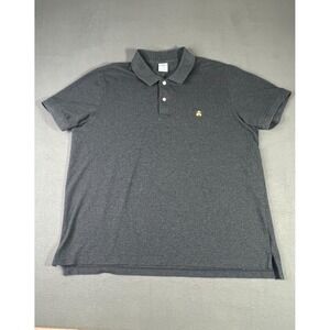 Brooks Brother 1818 Polo Shirt Mens 2XL Gray‎ Slim Fit Golf Performance Pique
